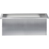 Vrtna posuda za sadnju s LED svjetlom Srebrna 30 x 80 x 30 cm | shoptok.hr