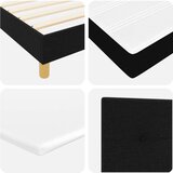 Box Spring postelja z vzmetnico črna 180x200 cm tkanina, (22081113) | Shoptok.si