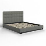 Bessagi Home Oblazinjena Postelja Frederico, 180x200, Siva | Shoptok.si