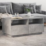  The Living Store Klubska mizica z LED lučkami betonsko siva 90x49x40 cm - Klubska Mizica, (21498594) Cene