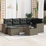 vidaXL 7-dijelni set vrtnih sofa sivi od poliratana | shoptok.hr