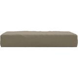  Paletni podni jastuk od tkanine 60 x 60 x 6 cm smeđe-sivi | shoptok.hr