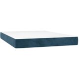  Krevet s oprugama i madracem tamnoplavi 140x190 cm baršunasti | shoptok.hr