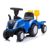  Dječji traktor guralica s prikolicom New Holland plavi Cijene