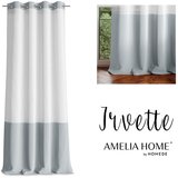  Curtain IRVETTE color white eyelets voile, velvet 140x250 ameliahome | shoptok.hr