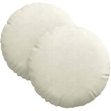  Jastučići za sjedenje 2 pcs Krema Ø30 x 13 cm Baršun | Eponuda.com