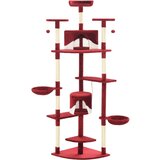  Penjalica za mačke i stupovi za grebanje 203 cm crveno-bijela | shoptok.hr