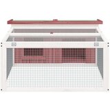 vidaXL Kavez za zečeve boja kave 117 5x97x47 5 cm od masivne borovine | shoptok.hr