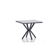 Hanah home Baštenski sto Samara 2, 94x78x94 cm, Sivo-crni Cijene
