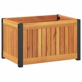  Vrtna sadilica 45 x 30 x 27,5 cm masivno bagremovo drvo i čelik | shoptok.hr