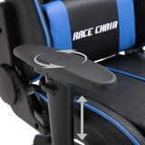 vidaXL Gaming stol modro umetno usnje | Shoptok.si