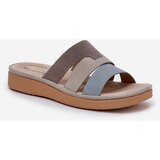 EVENTO Boto Comfortable Women's Slippers Beige-Blue Oxena | Eponuda.ba