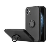 Onasi Silikonski ovitek Liquid Ring za Xiaomi Redmi Note 11 5G - črn | Shoptok.si