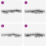  Setovi sofa 11 pcs Prirodna Čvrsto drvo akacije | shoptok.hr
