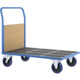 eurokraft pro ploski voziček s čelno steno, ploščad dxš 1200 x 800 mm, polno elastična | Shoptok.si