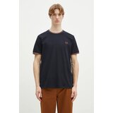 Fred Perry Pamučna majica za muškarce, boja: tamno plava, bez uzorka, M1588.Y31 | shoptok.hr