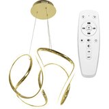 Toolight viseća stropna svjetiljka moderno led zlato + daljinski upravljač APP386-CP | shoptok.hr