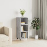 vidaXL Komoda betonsko siva 34,5x32,5x90 cm inženirski les Cene