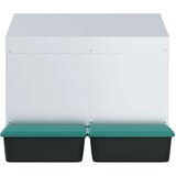 vidaXL Kućica za gnijezdo za kokoši s 2 odjeljka, za montažu na zid, pocinčani čelik | shoptok.hr