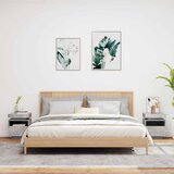  Noćni ormarići s LED svjetlima 2 kom boja betona 40x39x48,5 cm | shoptok.hr