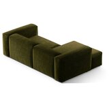 Cosmopolitan Design Zelena kutna garnitura od samta (s lijevim kutom/s ležaljkom) Bergano – | shoptok.hr