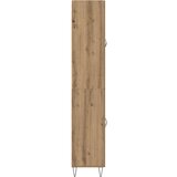  Highboard 2 pcs Umjetnički hrast Inženjersko drvo i staklo | shoptok.hr