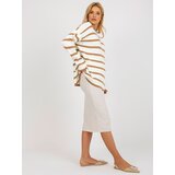 RUE PARIS Sweater-LC-SW-2212.97P-Light Brown | Shoptok.si