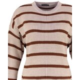 Trendyol Curve Stone Striped Relax Pattern Off Shoulder Knitwear Sweater | Eponuda.ba
