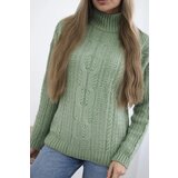 Kesi Turtleneck sweater dark mint | shoptok.hr