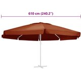  Zamjenska tkanina za vrtni suncobran boja cigle 610 cm | Eponuda.com