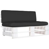Maison Chic Vrtni srednji kavč - Zunanji kavč iz palet bela impregnirana borovina, (22040791) | Shoptok.si