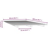  Okvir za krevet bijeli 90 x 200 cm od masivne borovine | shoptok.hr