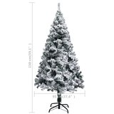  Umjetno božićno drvce sa snijegom zeleno 150 cm PVC | Eponuda.com