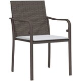  Vrtni set za objed 7 pcs Smeđa i crna PE ratan | shoptok.hr