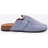 Boto Womens clogs and on cork platform with buckle blue Klarae | Shoptok.si