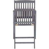  Sklopive vrtne stolice s jastucima 6 kom masivno bagremovo drvo | shoptok.hr