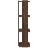 vidaXL Knjižna omara 3-nadstropna rjavi hrast 60x30x120 cm inž. les | Shoptok.si