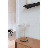 UMAGE Svijetlo siva LED stolna lampa s mogućnosti zatamnjivanja s metalnim sjenilom (visina 41,5 cm) Asteria Table – | shoptok.hr