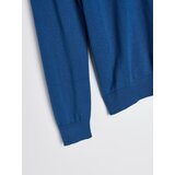 Sinsay Pamučni džemper s kratkim patentnim zatvaračem | shoptok.hr