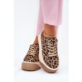 Boto Sneakers On Massive Platform Smooth Beige Tirvanis | shoptok.hr