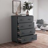  Komoda HAMAR tamnosiva 79 x 40 x 103,5 cm od masivne borovine | shoptok.hr