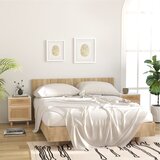 The Living Store Nočna omarica 2 kosa bela trdna borovina in naravni ratan - Nočna Omarica, (21433806) | Shoptok.si