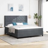  Krevet s opruga kutije Tamno siva 180 x 200 cm Baršun | shoptok.hr