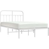 vidaXL Metalni okvir za krevet s uzglavljem bijeli 120x200 cm | shoptok.hr