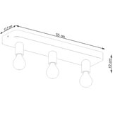  Stropna svetilka TAVO 3, (21347590) | Shoptok.si