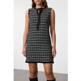 Trendyol Black Tweed Look Knitwear Mini Dress | Shoptok.si