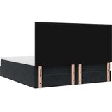  Okvir kreveta s madracima crni 160x200cm baršunasti | shoptok.hr
