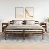 vidaXL Noćni ormarići 2 kom s 2 ladice dimljeni hrast 36x36x68 cm | shoptok.hr