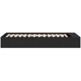  Okvir za krevet crni 90 x 190 cm od konstruiranog drva | shoptok.hr