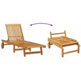  Ležaljka 2 kom. Čvrsto drvo akacije Smeđa | shoptok.hr